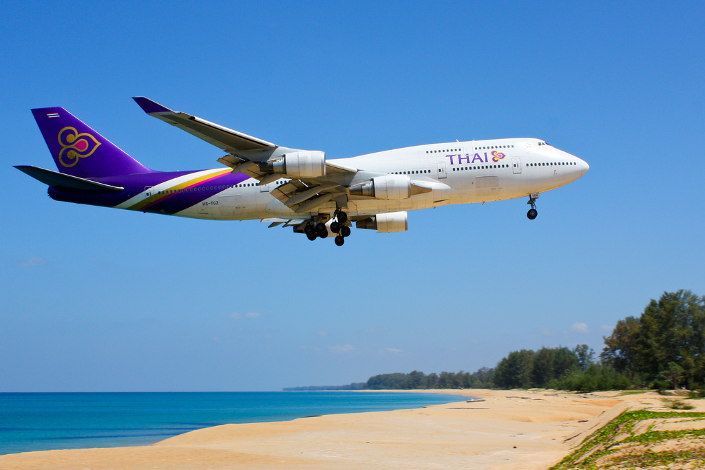 Thai airways portade nötallergisk familj.